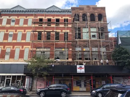 Historic landmark building masonry restoration, Chicago